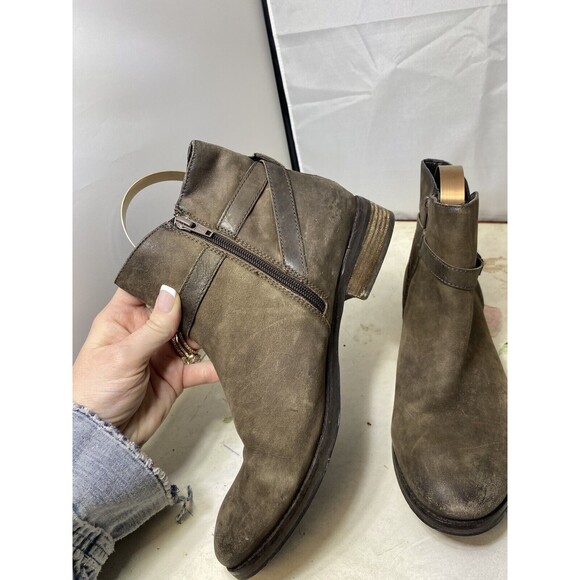 BDG Brown Leather Ankle Booties Women's Size 10 - Picture 6 of 7